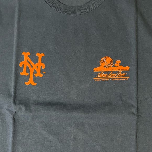 Aime Leon Dore ALD / New York Mets Unisphere Short-Sleeve Tee “Limoges” Size XXL - Picture 7 of 10